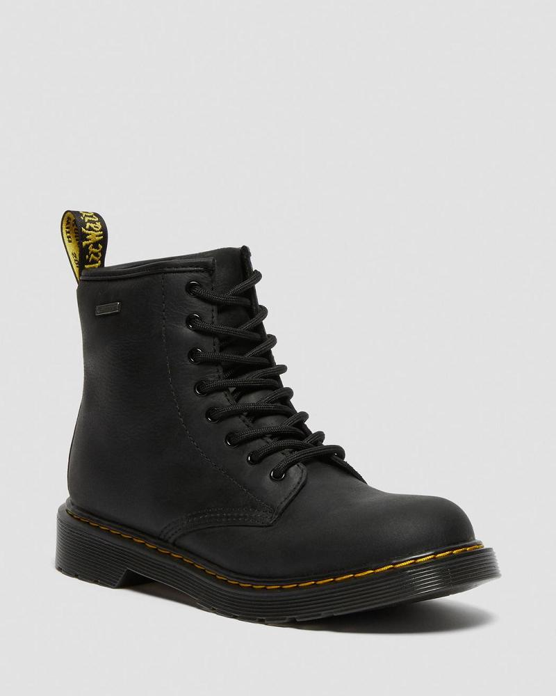 Dr Martens Youth 1460 Waterdichte Leren Vrijetijdslaarzen Kinderen Zwart | NL 156DFM